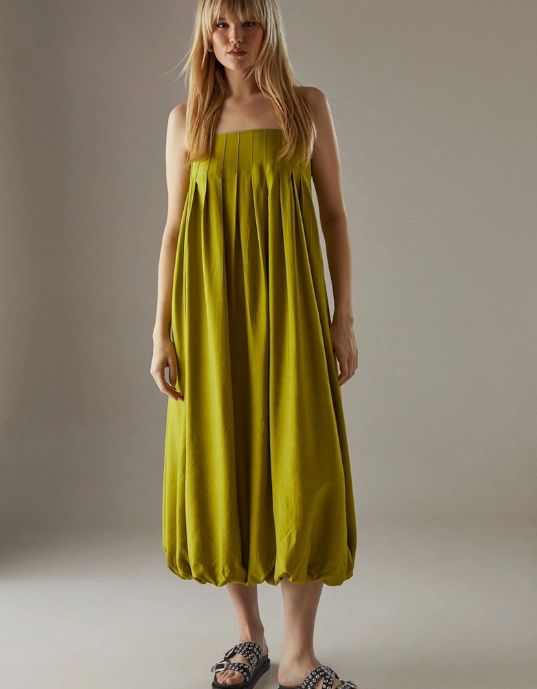 Strappy Seam Detail Bubble Midi Sundress