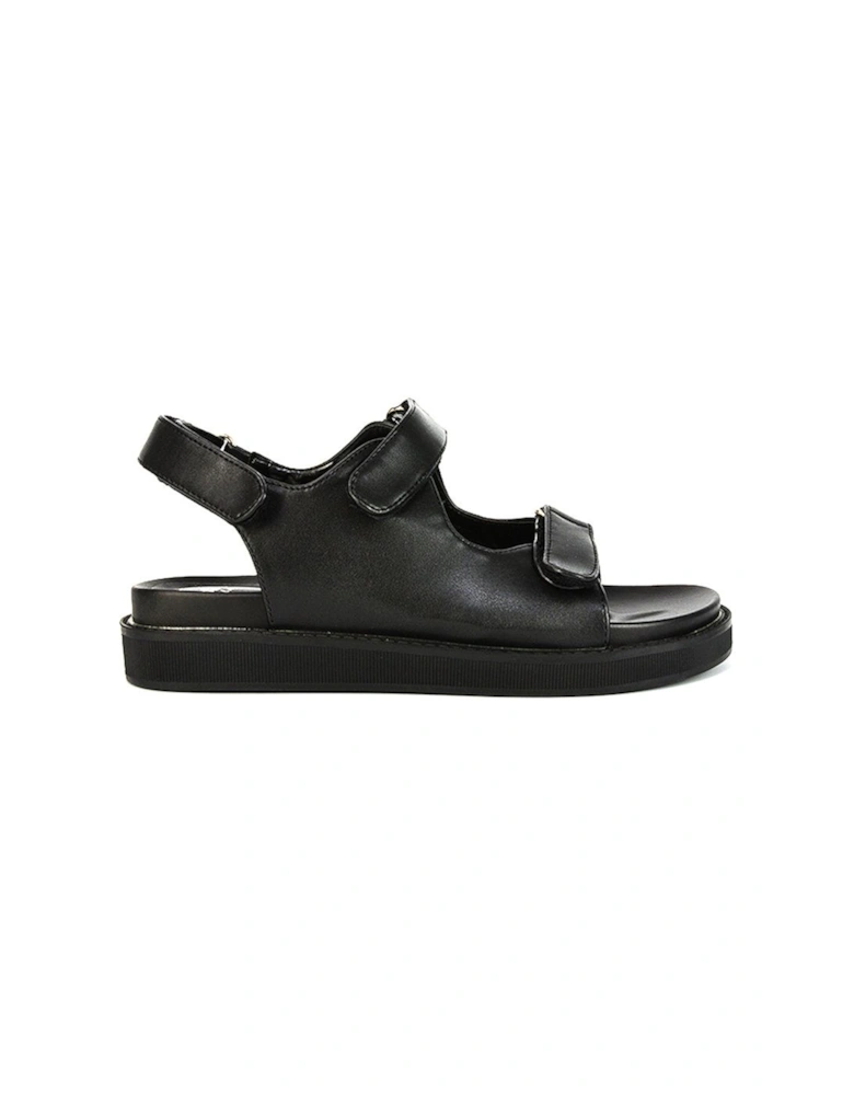 'Asher' Double Strap Flat Platform Heel Dad Sandals