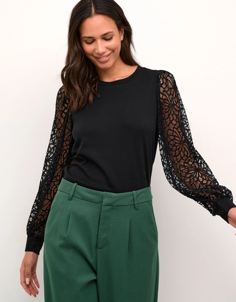 Becca Lace Sleeve Regular Fit Blouse Lace