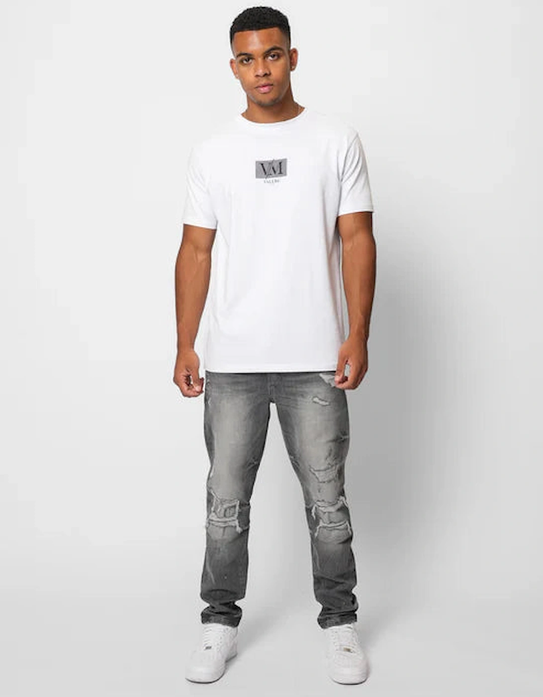 Scalino Ripped Jean - Grey