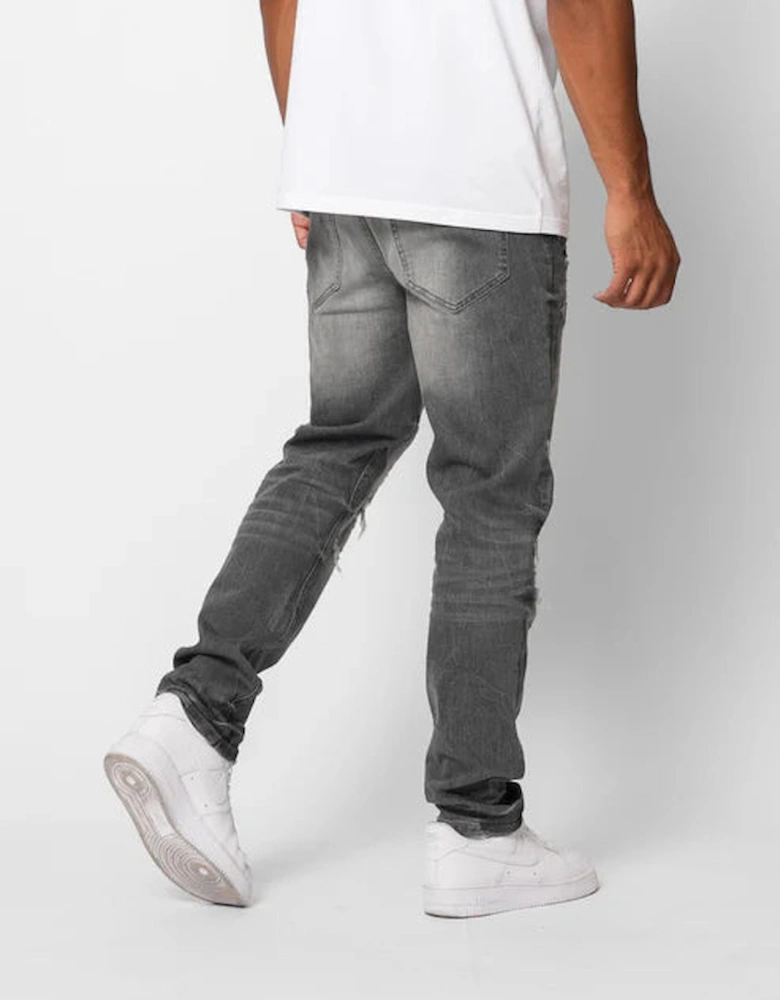Scalino Ripped Jean - Grey