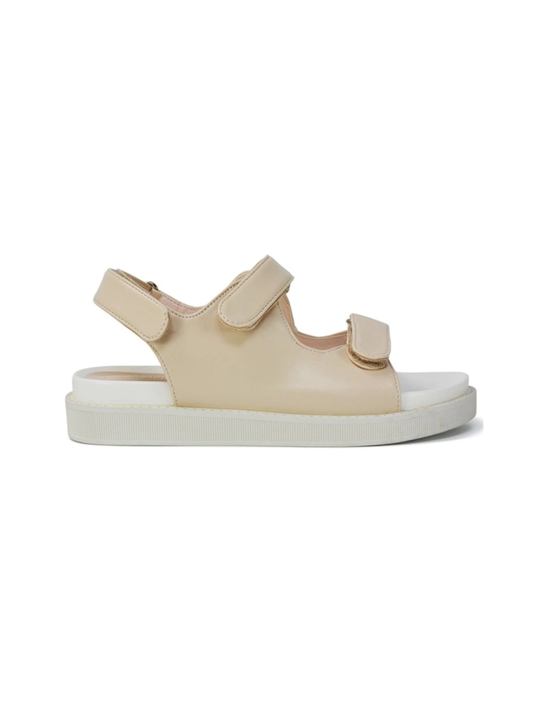 'Asher' Double Strap Flat Platform Heel Dad Sandals