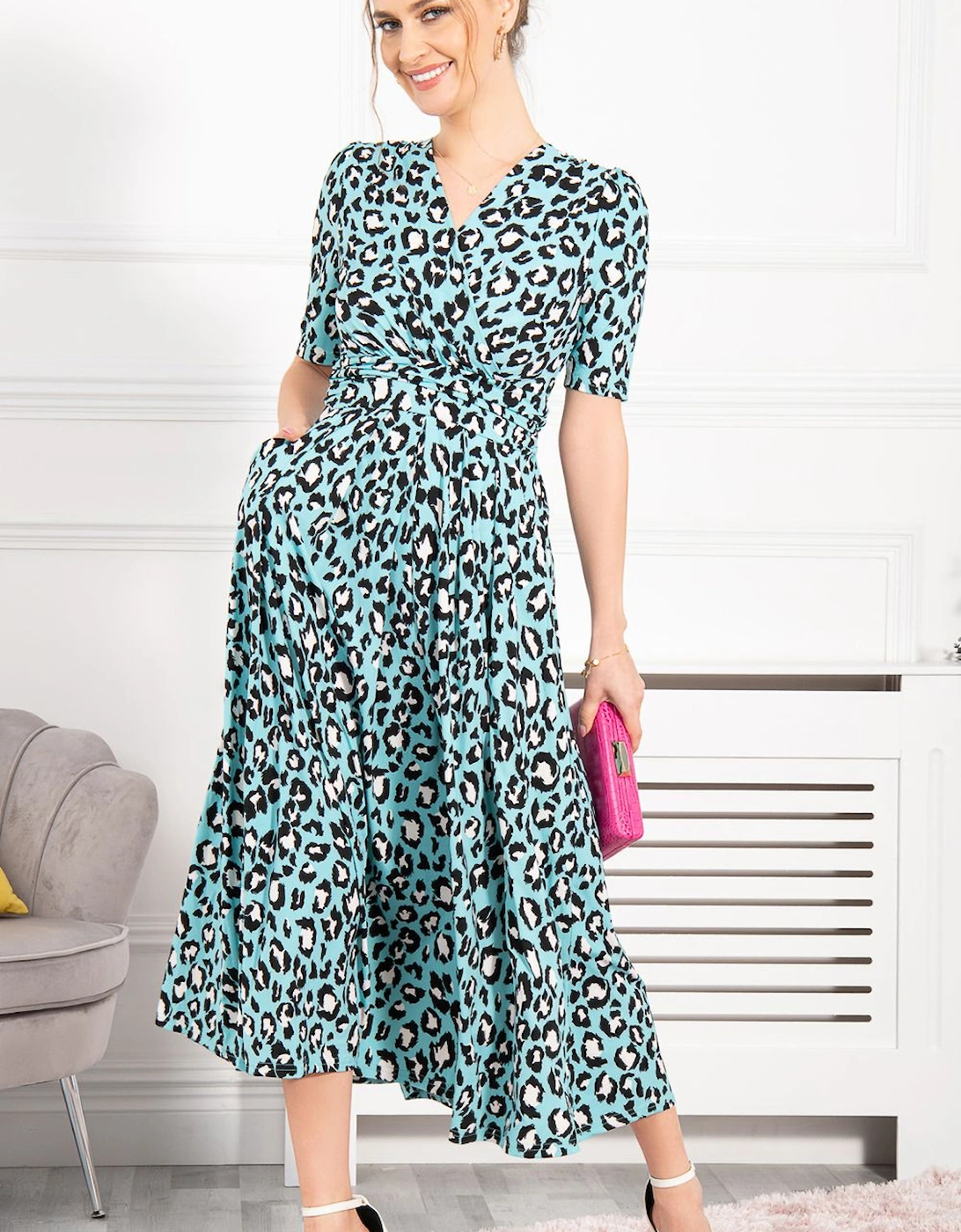Josie Animal Print Maxi Dress, 2 of 1