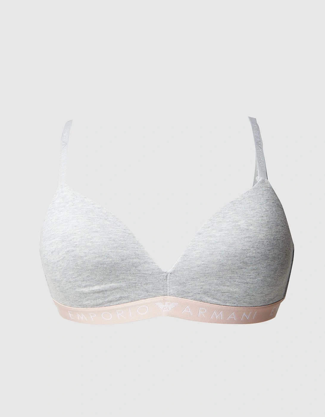 Emporio Armain Iconic Logo Band Soft/wireless Bra Grey, 2 of 1
