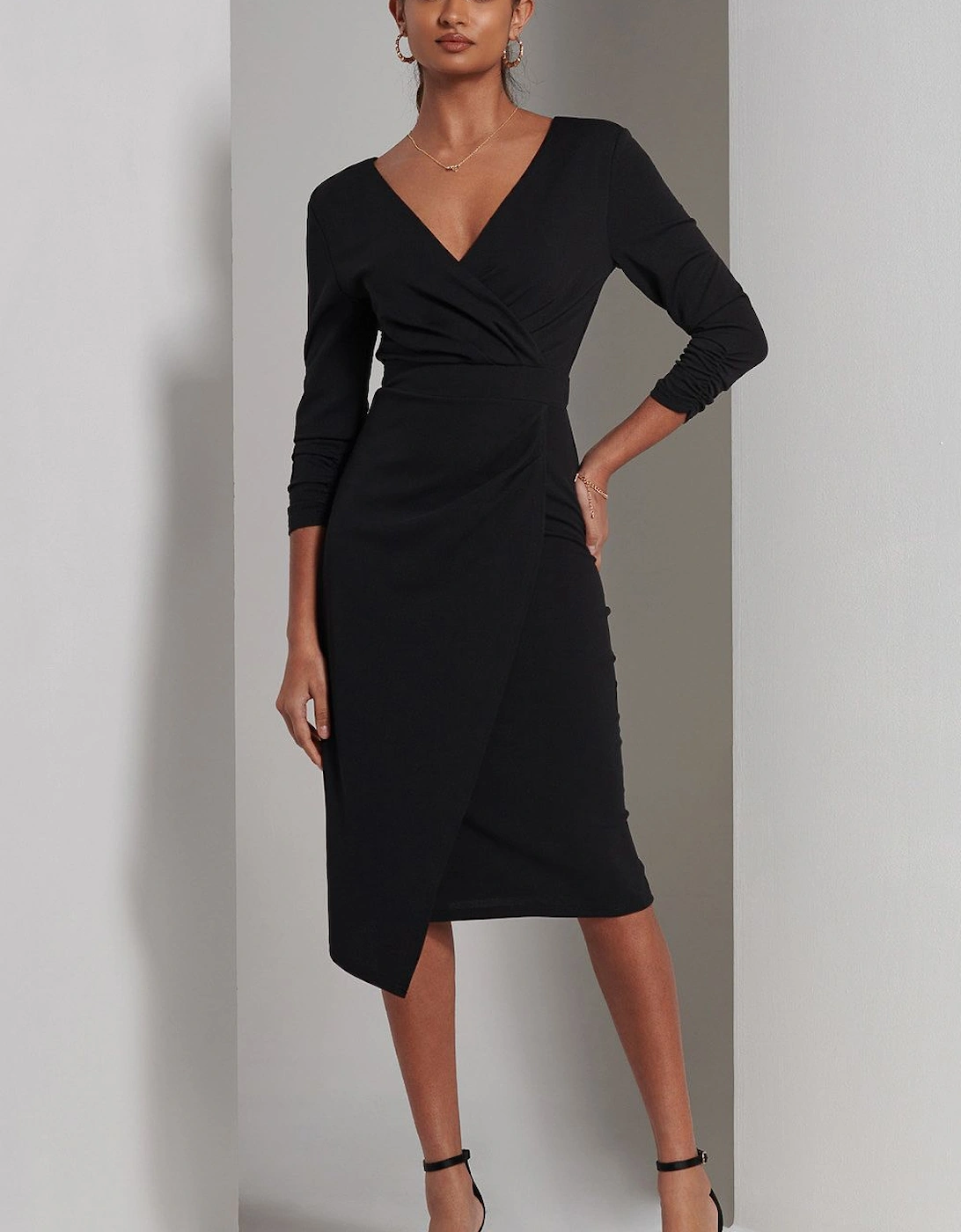 Violetta 3/4 Sleeve Bodycon Dress, 2 of 1
