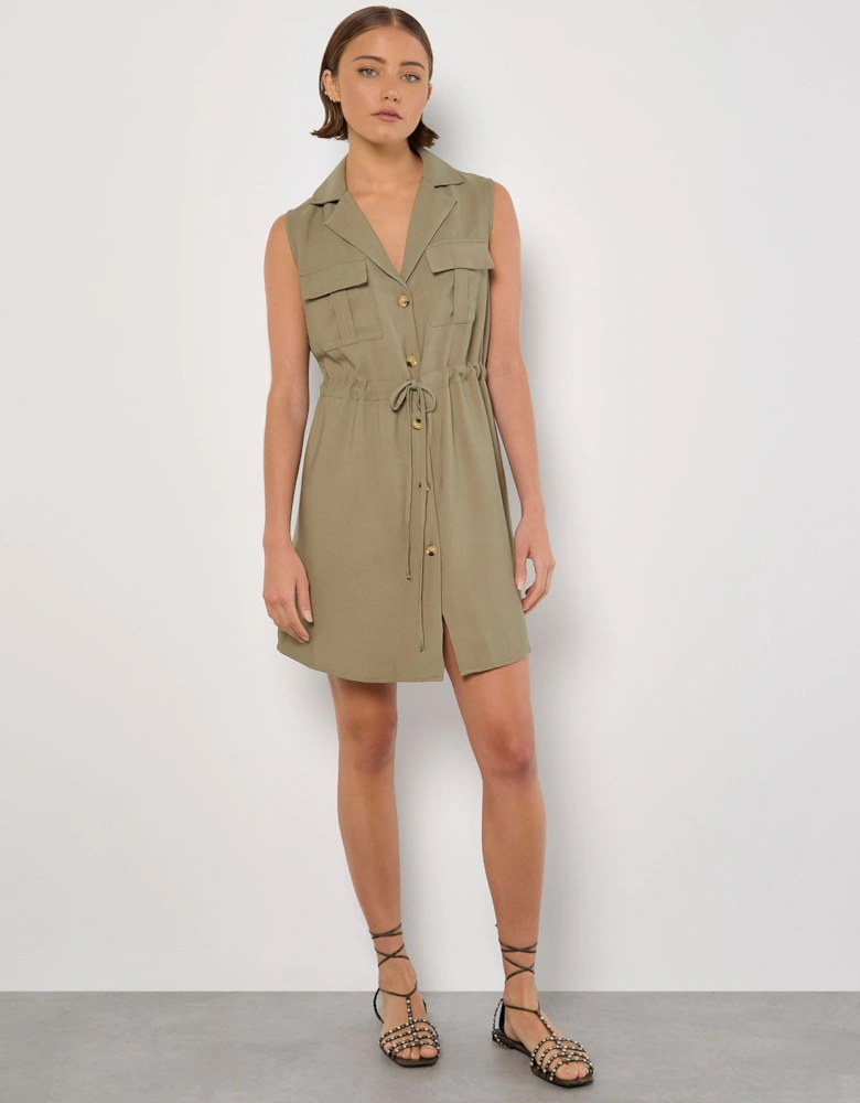 Utility Shirt Mini Dress