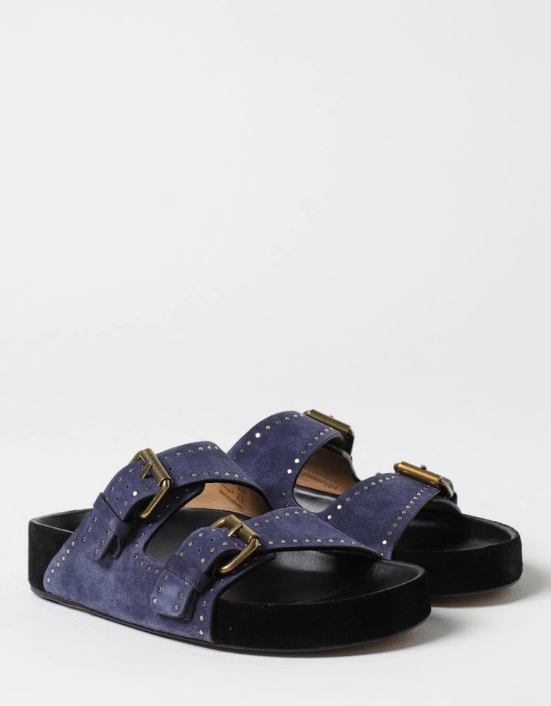 Dany Studded Suede Sandals