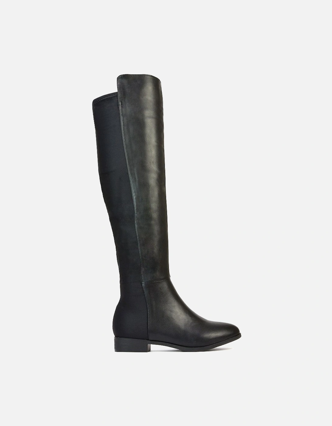 'Charleigh' Flat Elasticated Over The Knee Boots, 2 of 1