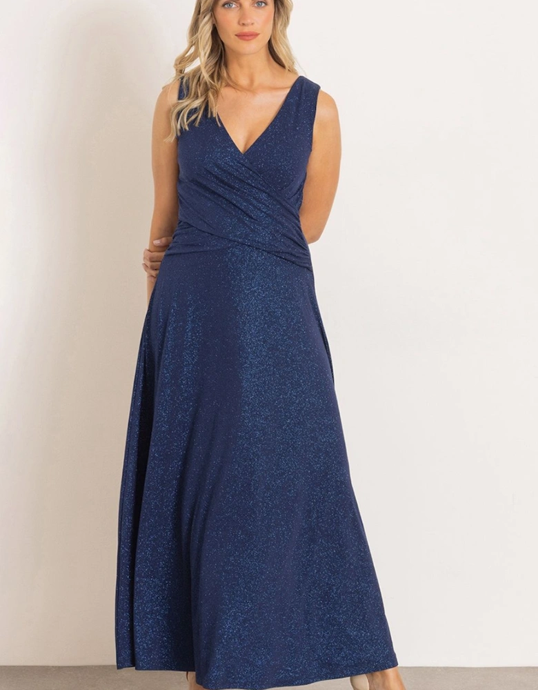 Shimmer Sleeveless Maxi Dress