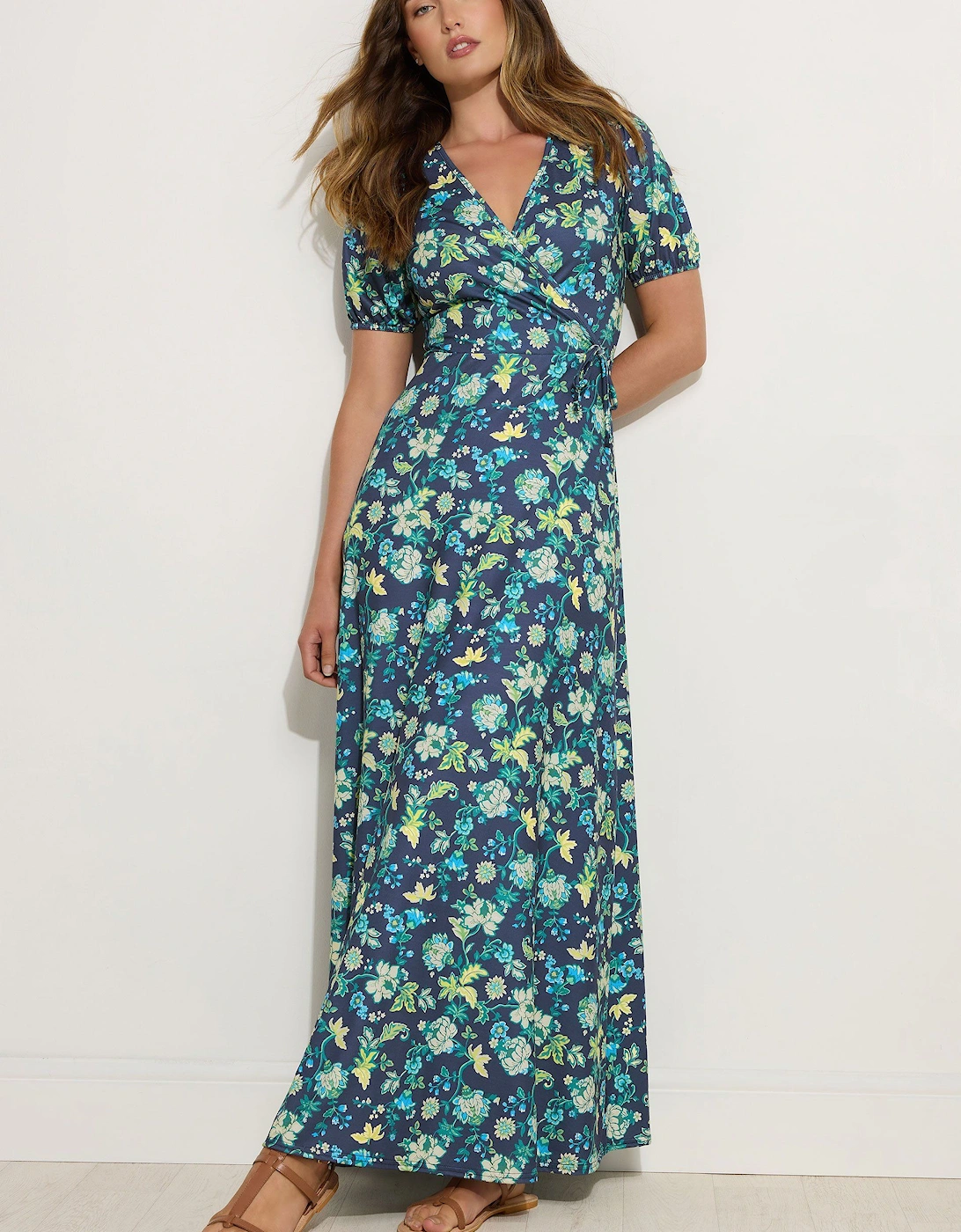 Tall Floral Wrap Maxi Dress, 2 of 1