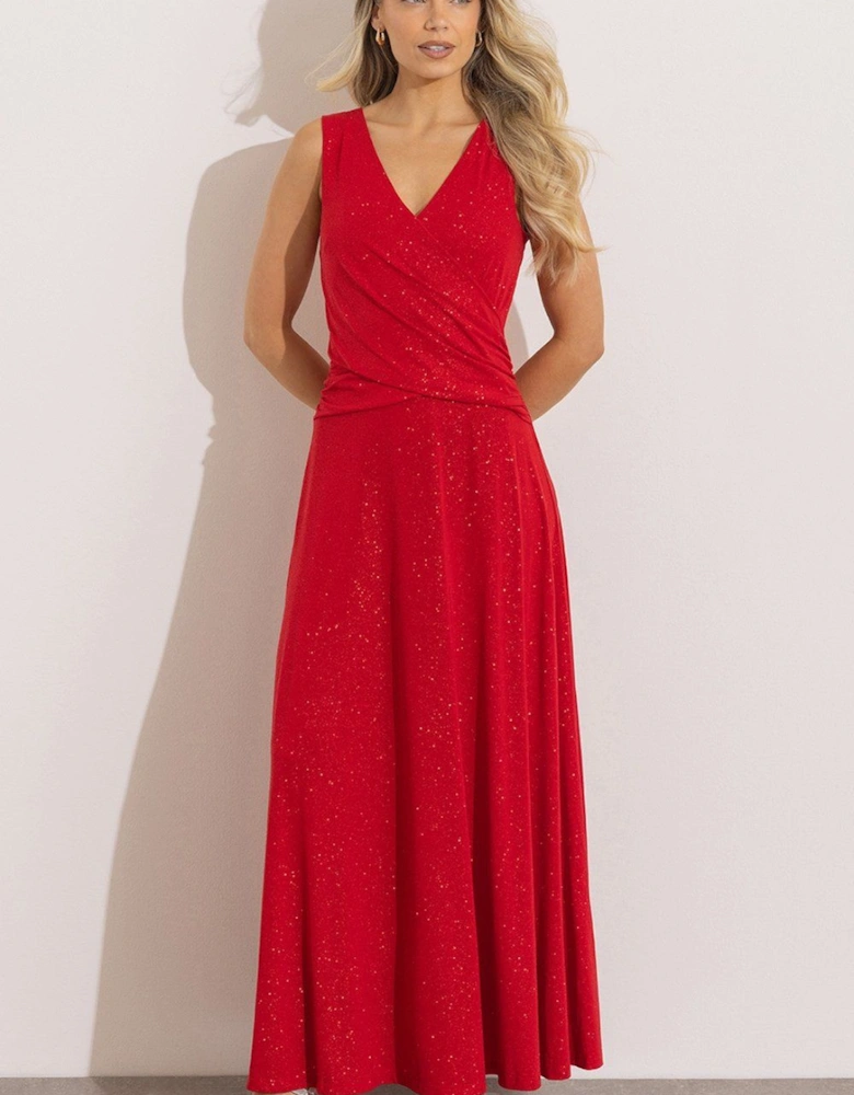 Shimmer Sleeveless Maxi Dress
