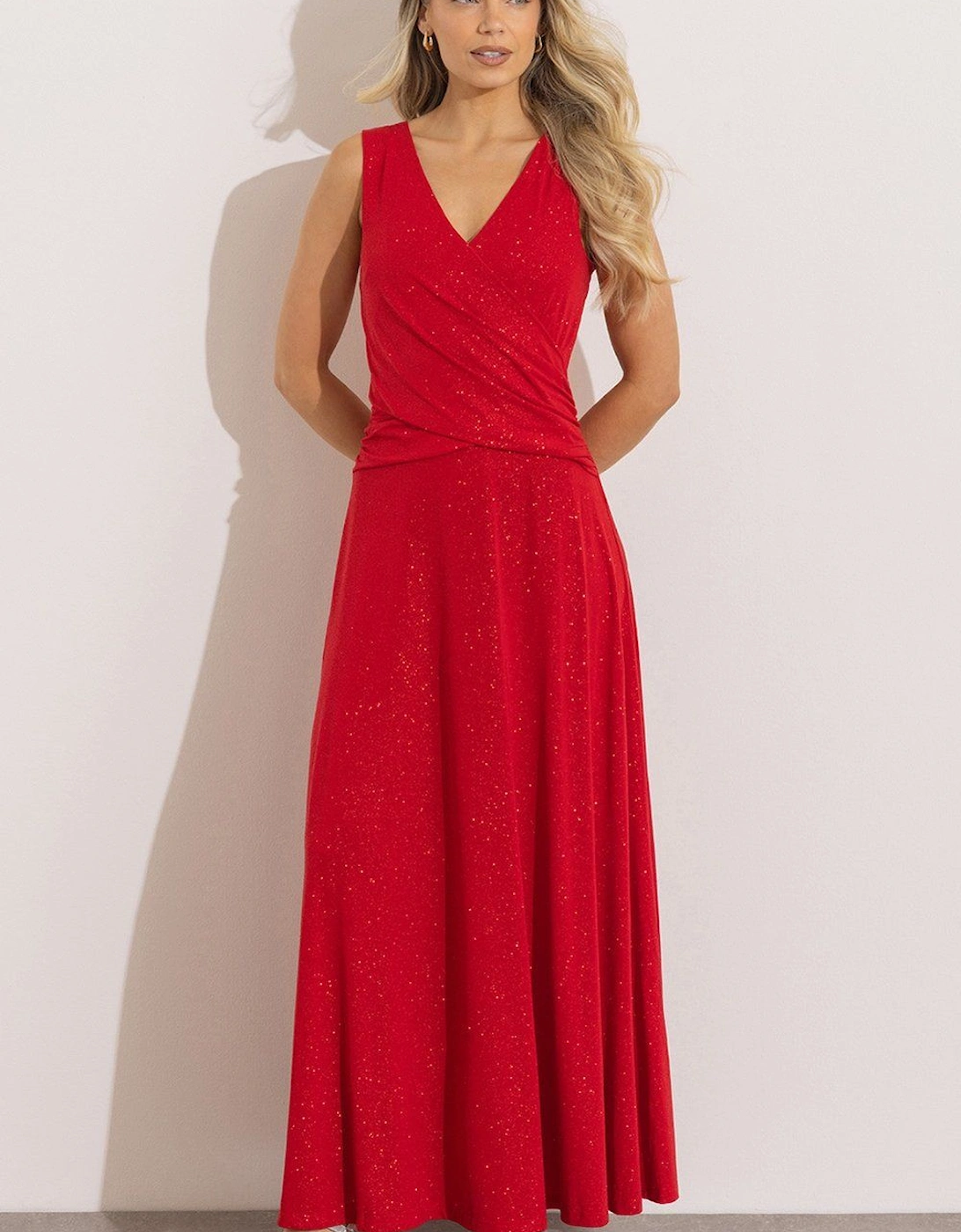 Shimmer Sleeveless Maxi Dress, 2 of 1