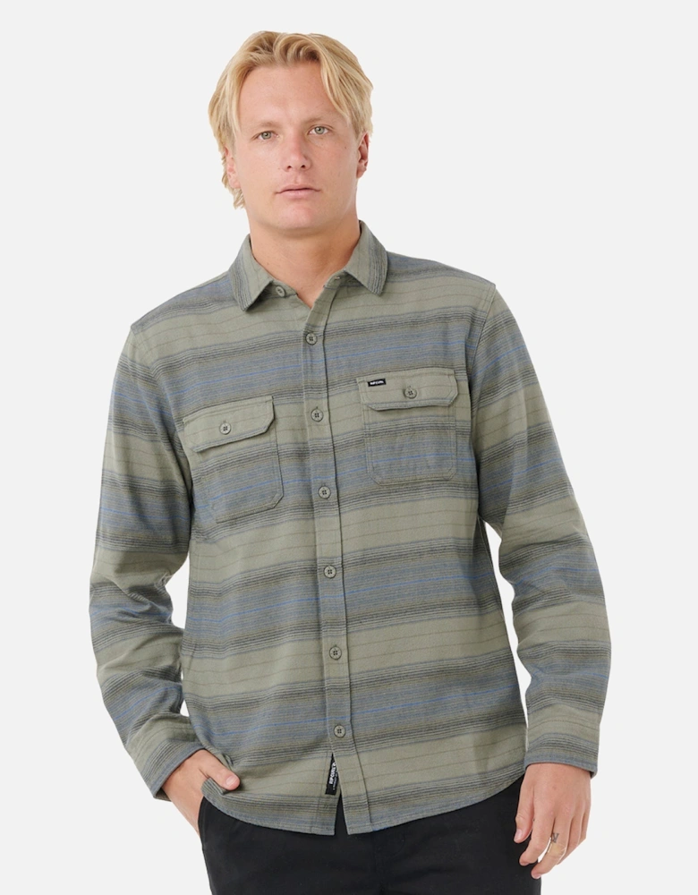 Rip Curl Mens Line Up Flannel Long Sleeve Shirt