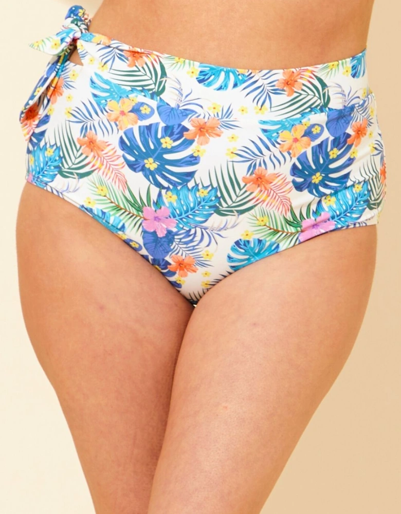 High Waist Side Tie Bikini Brief