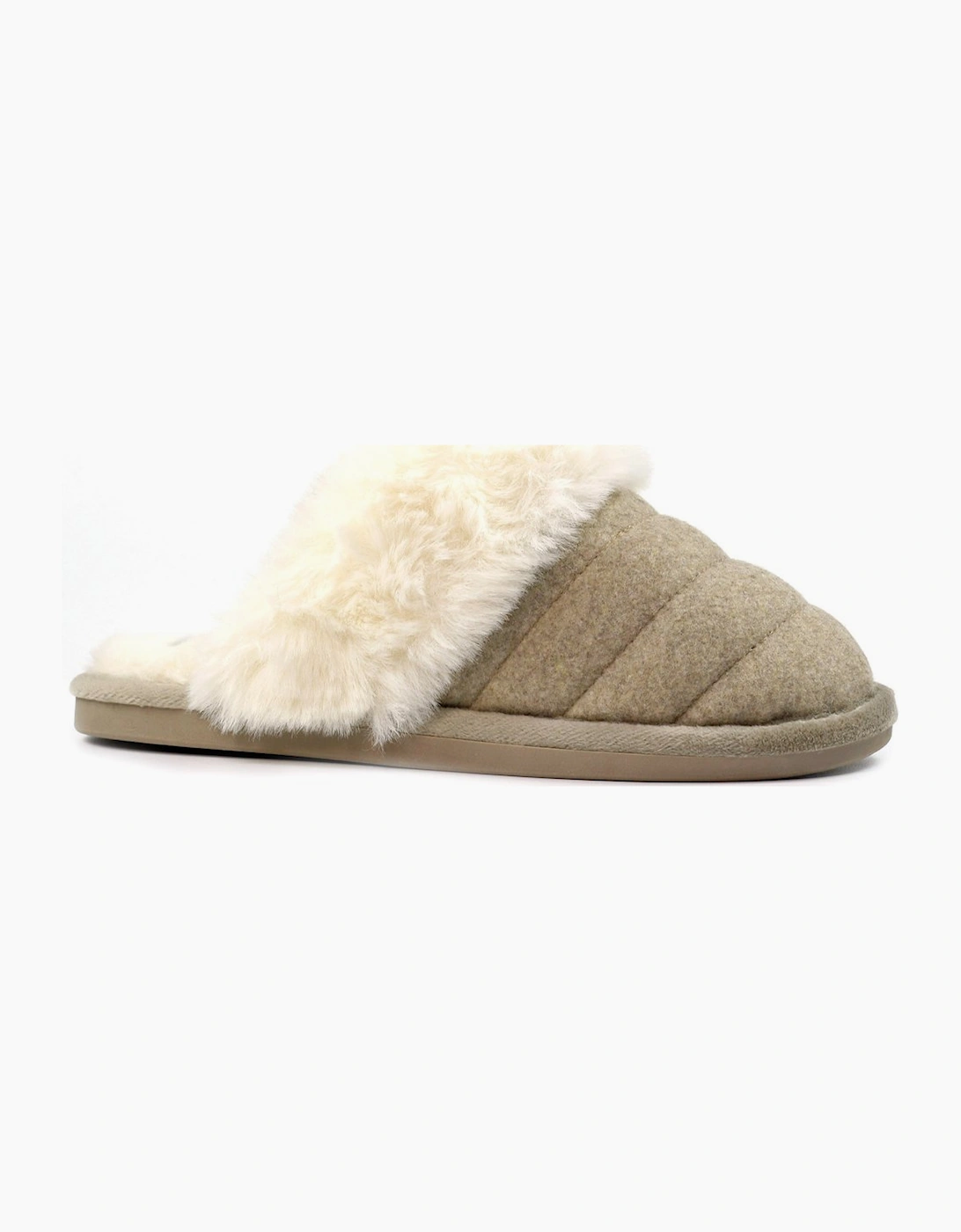 Lunar Women's Carol II Womens Boxed Slippers - Beige Textile - Size: 3/2.5/3.5/2