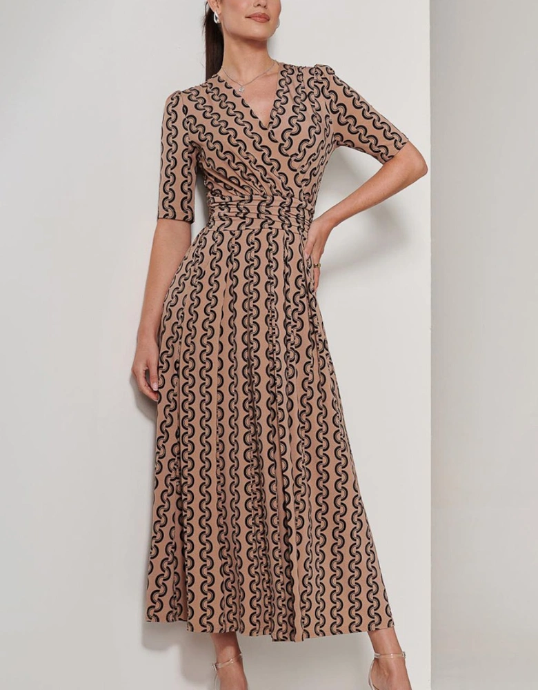Karmie Jersey Pleated Maxi Dress