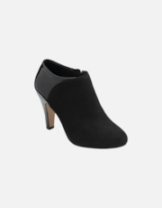 Black/Patent Fabric
