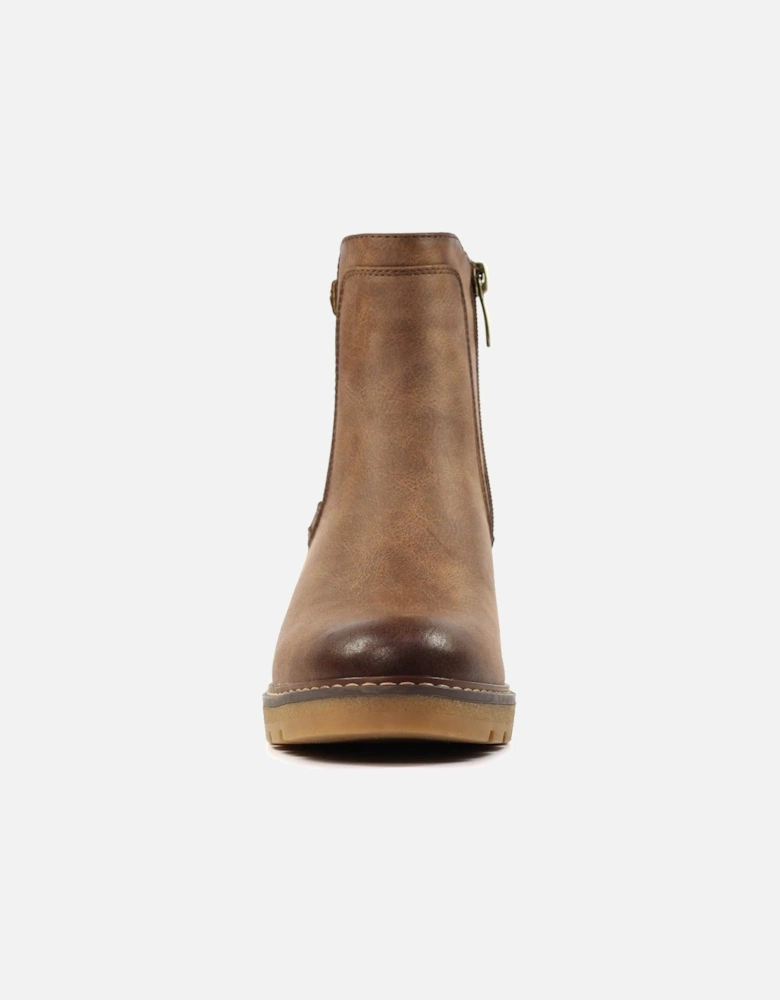 Connie Womens Wedge Ankle Boots