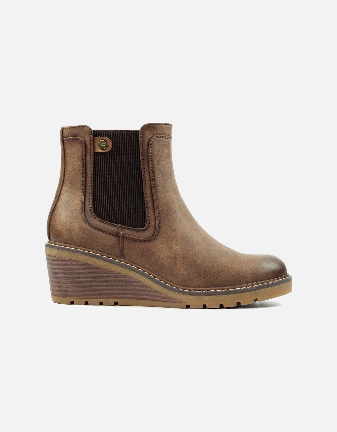 Connie Womens Wedge Ankle Boots