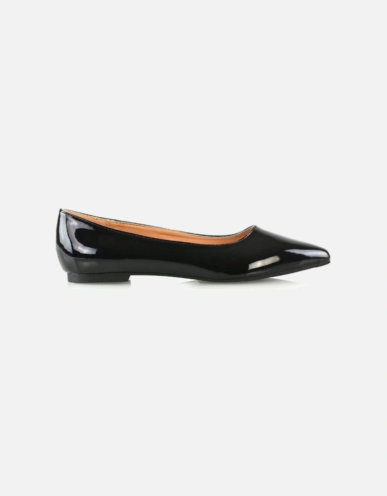 'Cordelia' Slip on Pointed Toe Flat Ballerina Pump Shoes