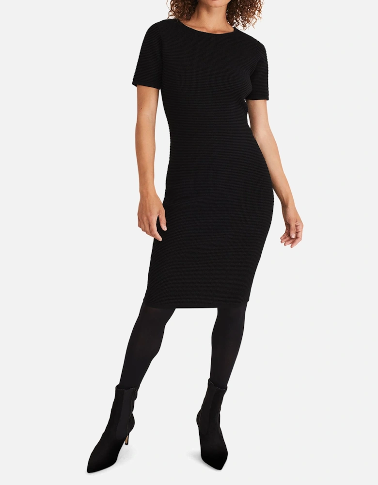 Elsa Ribbed Short Sleeve T-Shirt Dress