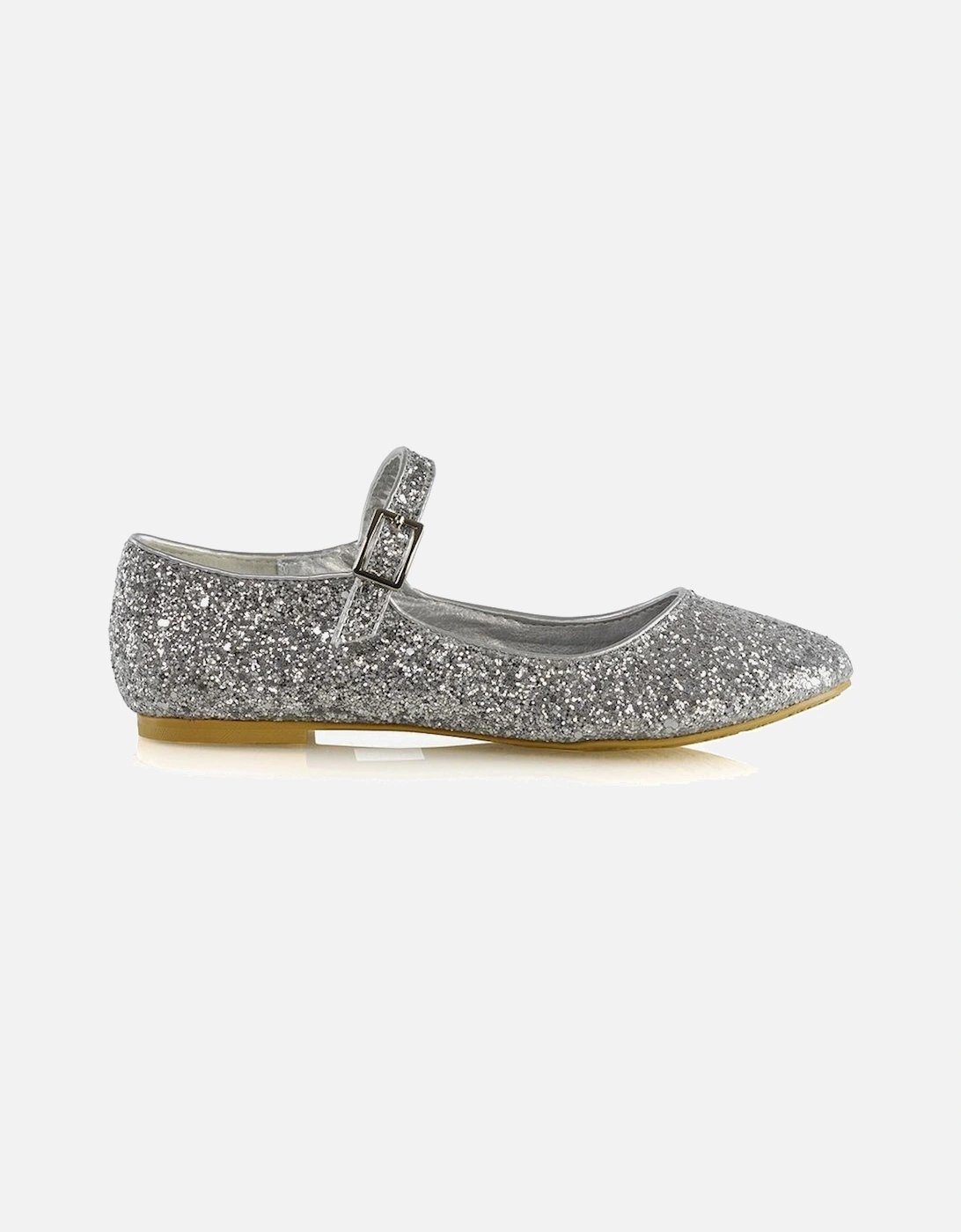 'Amanda' Buckle Up Strappy Ballerina Pump Flat Bridal Shoes, 2 of 1