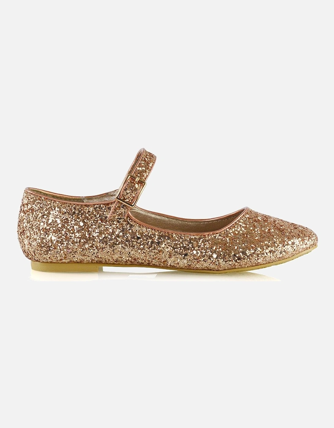 'Amanda' Buckle Up Strappy Ballerina Pump Flat Bridal Shoes, 2 of 1