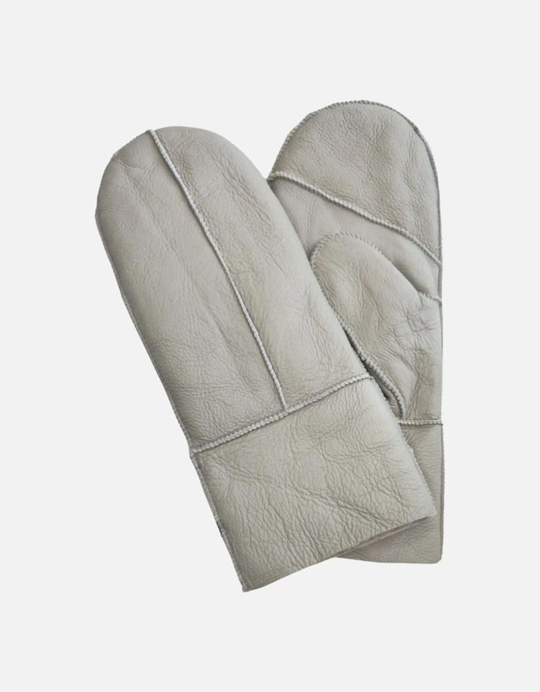 Genuine Real Sheepskin Leather Mittens Warm Gloves