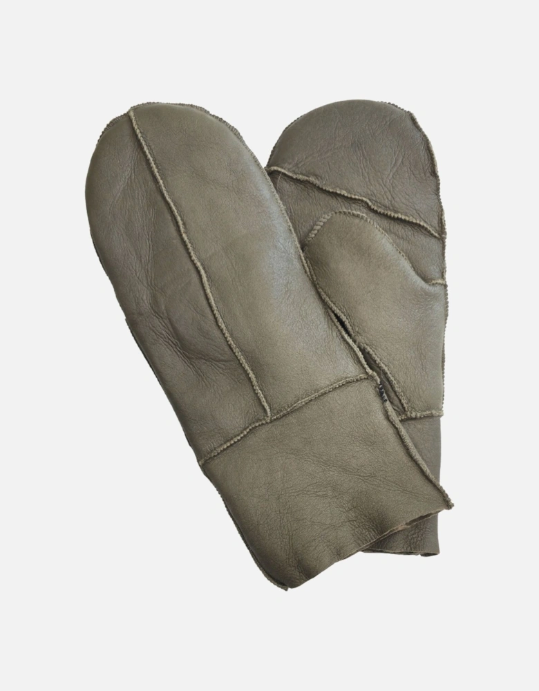 Genuine Real Sheepskin Leather Mittens Warm Gloves