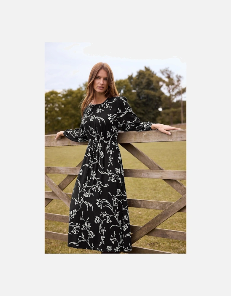 Tie Waist Woven Dress