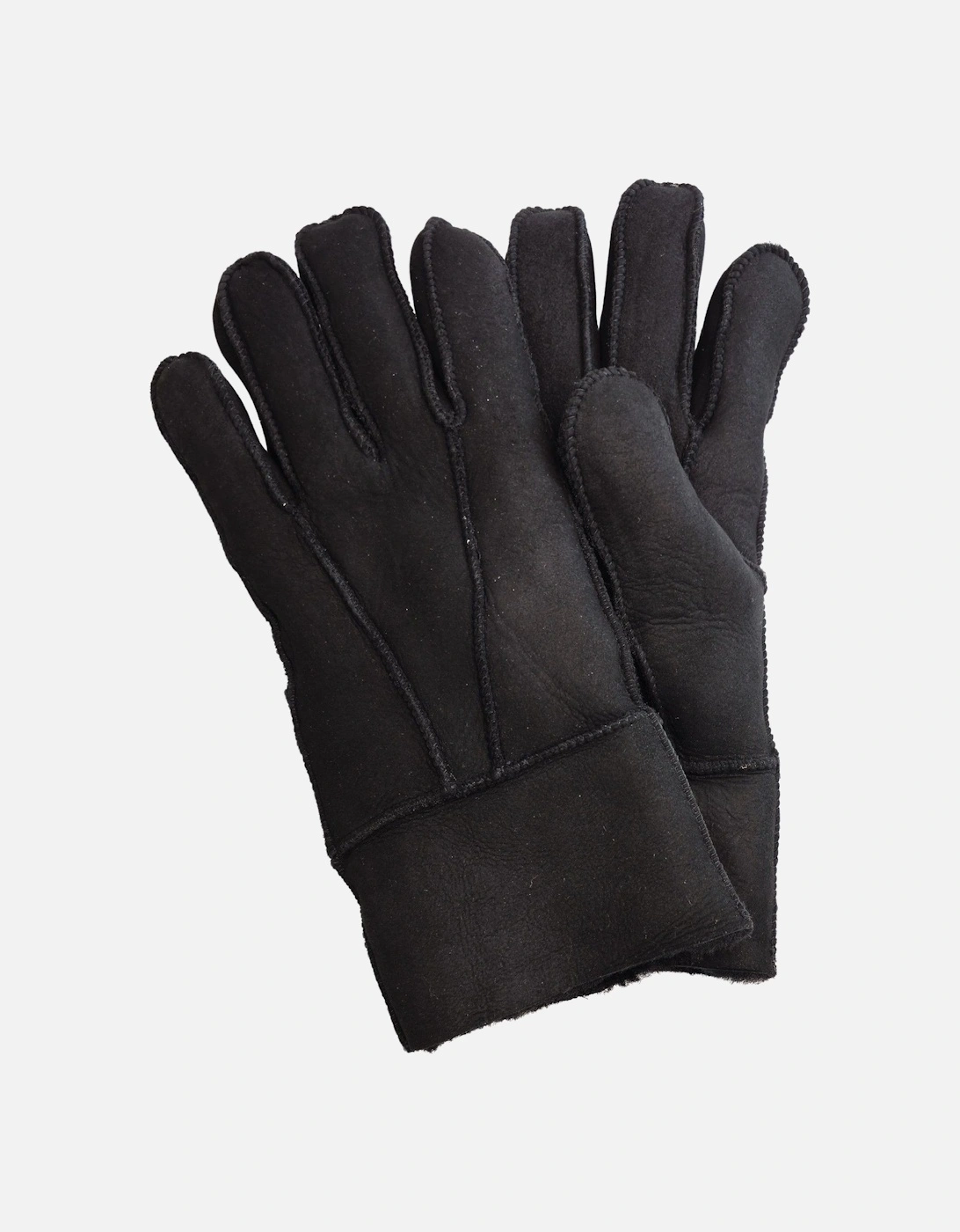 Sheepskin Suede Gloves with Roll Up/Down Cuff, 2 of 1