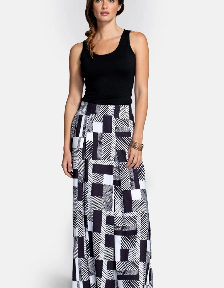Box Pleat Maxi Skirt