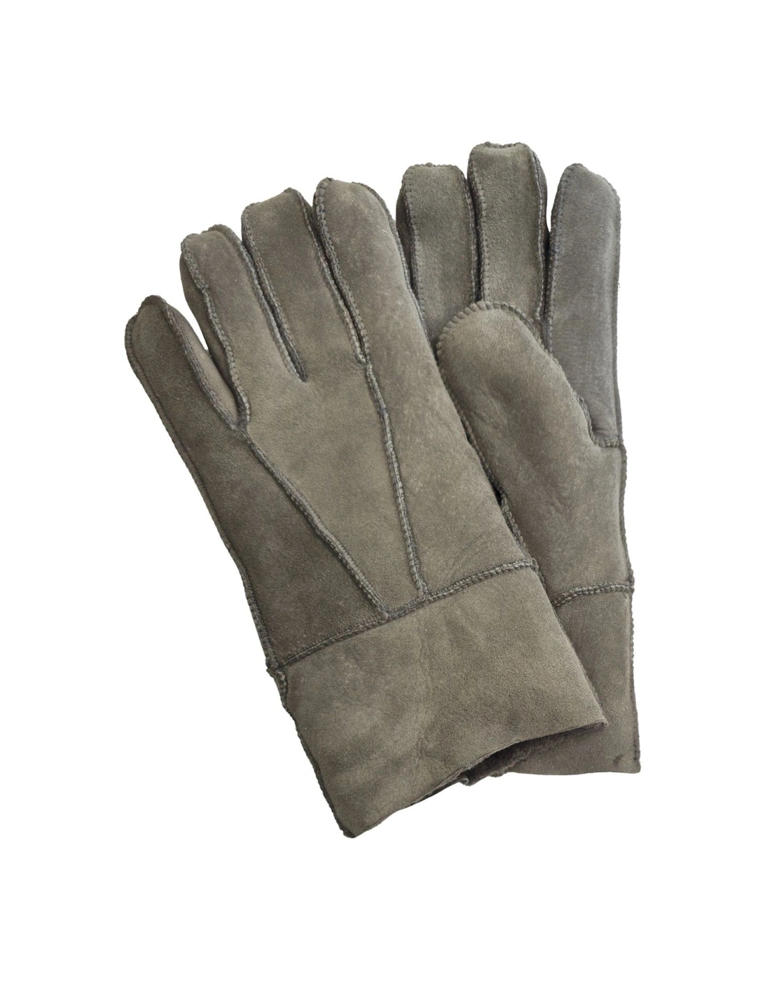 Sheepskin Suede Gloves with Roll Up/Down Cuff, 2 of 1
