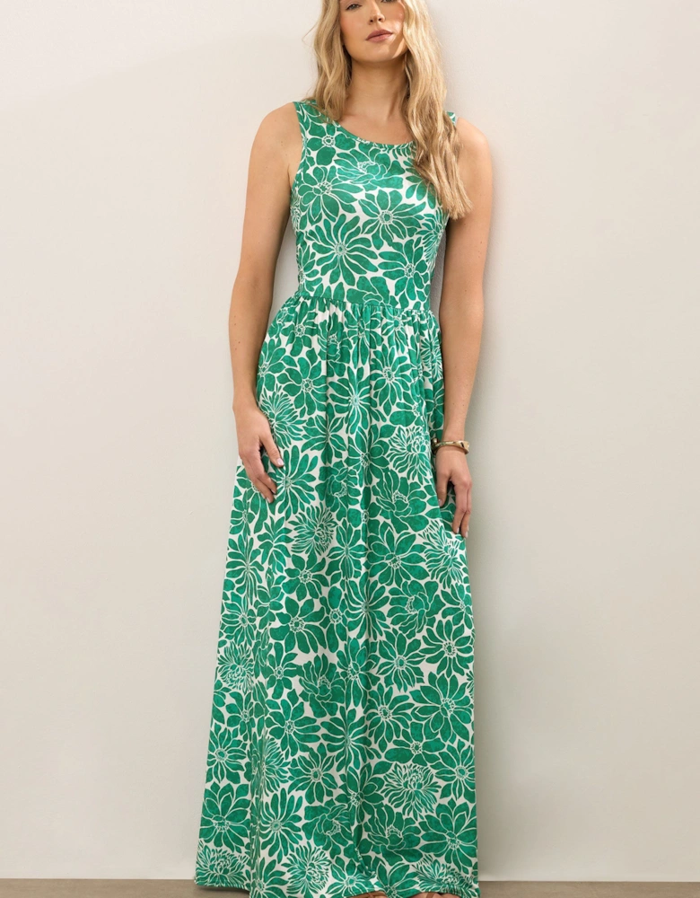 Tall Floral Jersey Maxi Dress