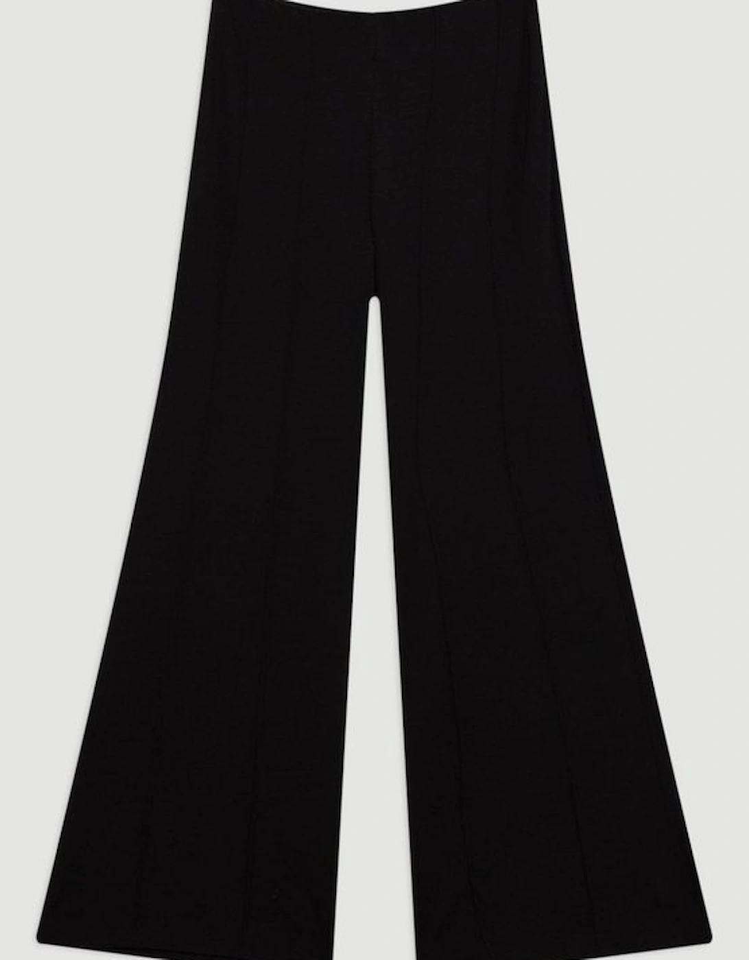 Tailored Ponte Slim Flare Leg Trousers