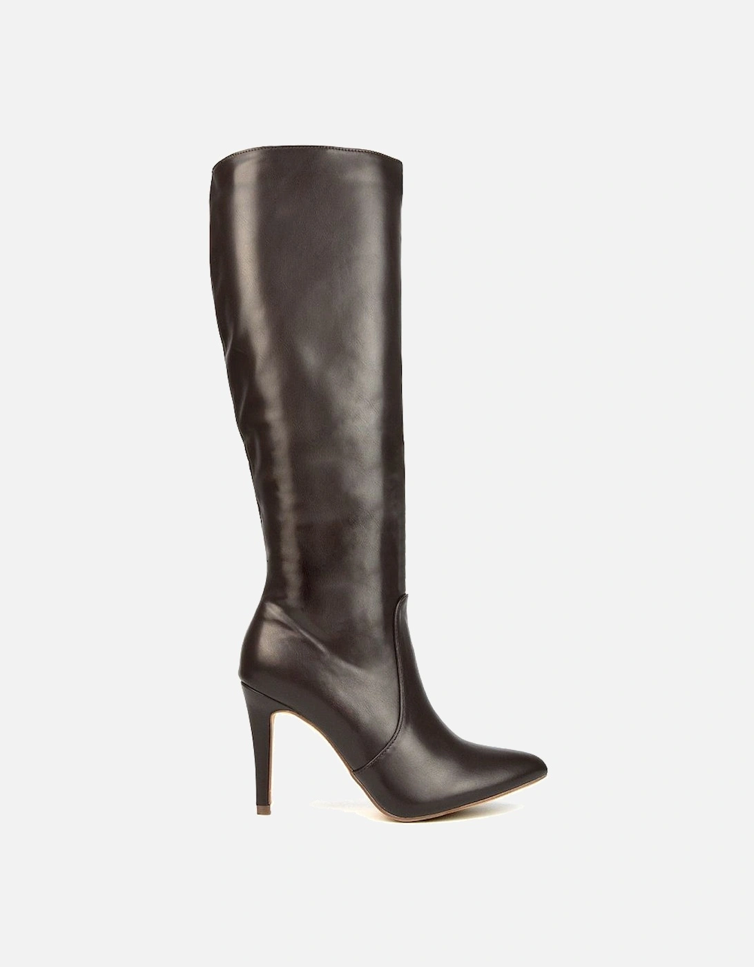 'Bree' Pointed Toe Zip-up Stiletto Heel Knee High Boots, 2 of 1
