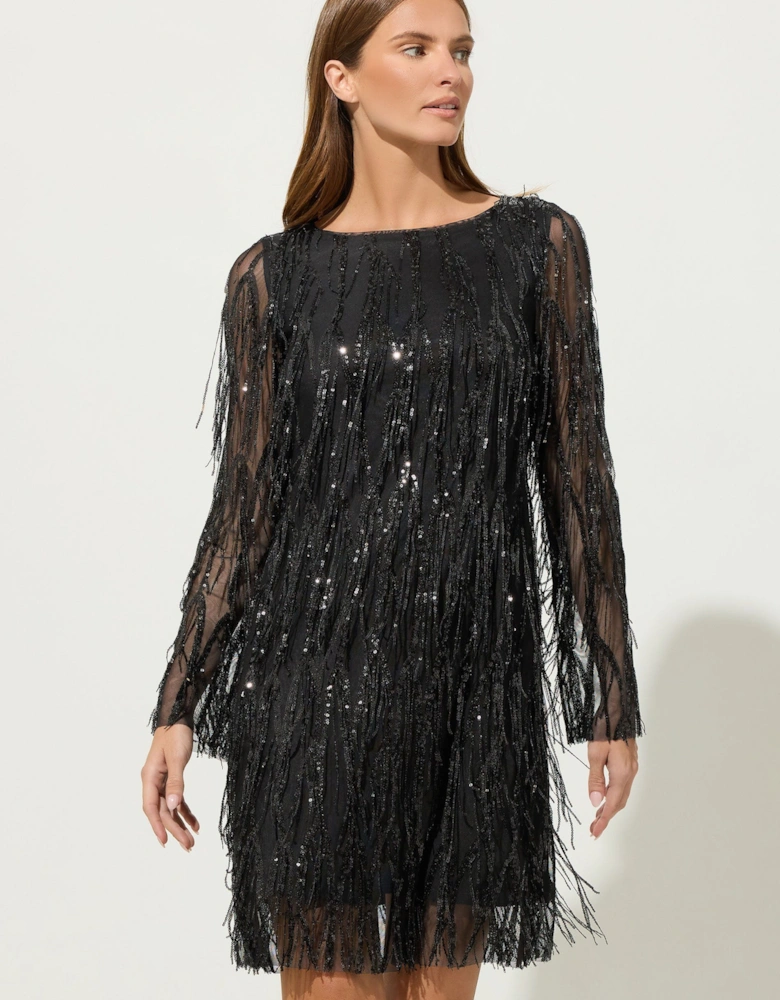 Sequin Tassel Dress