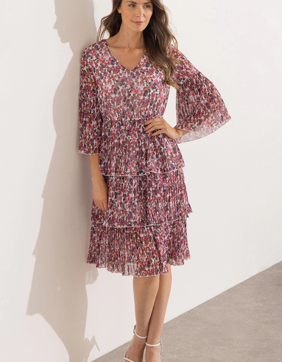 Tiered Floral Print Dress, 2 of 1