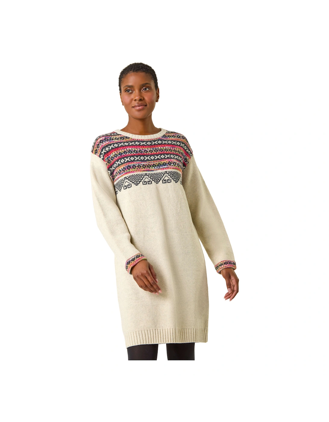 Nordic Pattern Knitted Shift Dress, 2 of 1