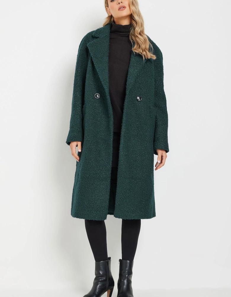 Tall Boucle Wrap Midi Coat