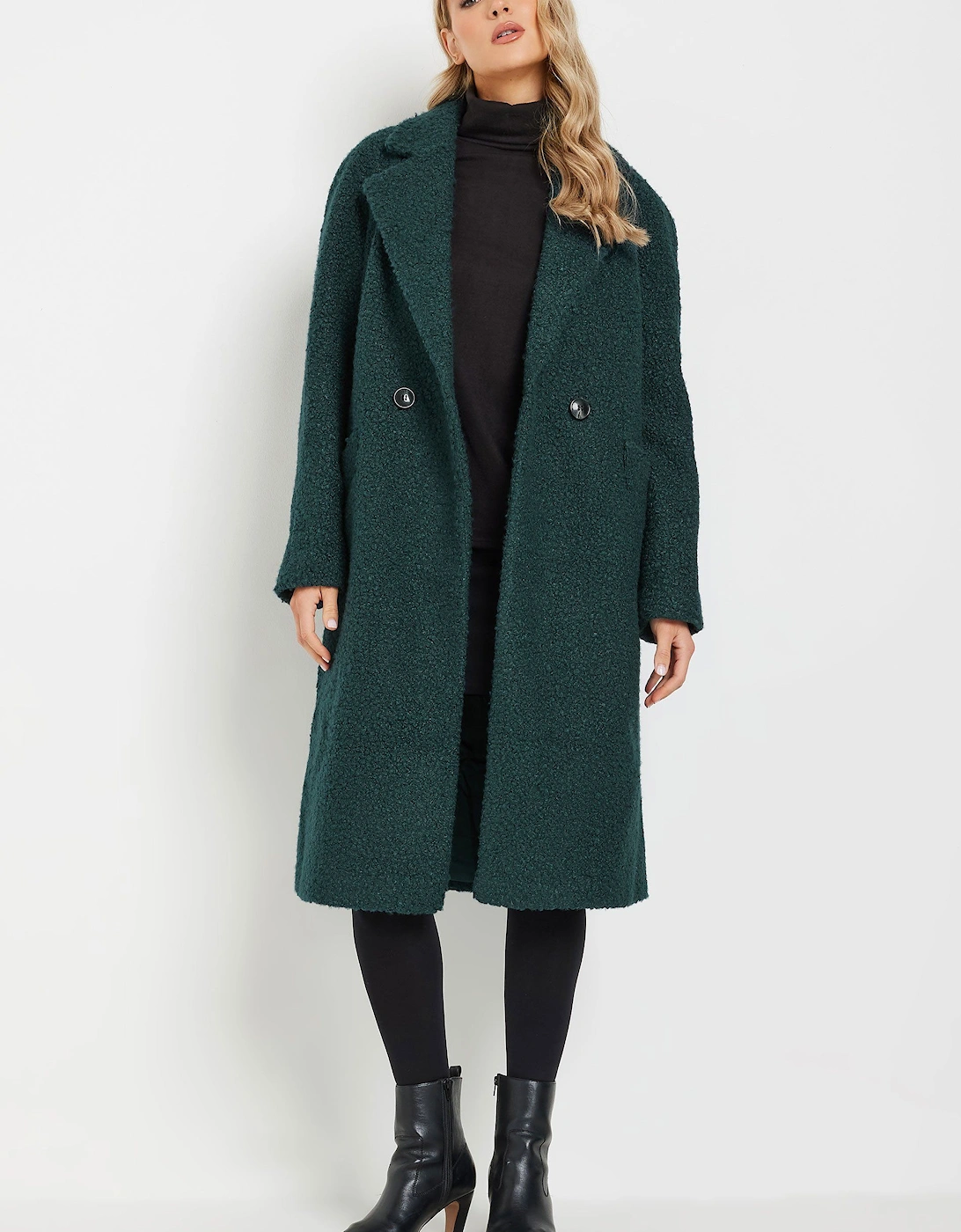 Tall Boucle Wrap Midi Coat, 2 of 1