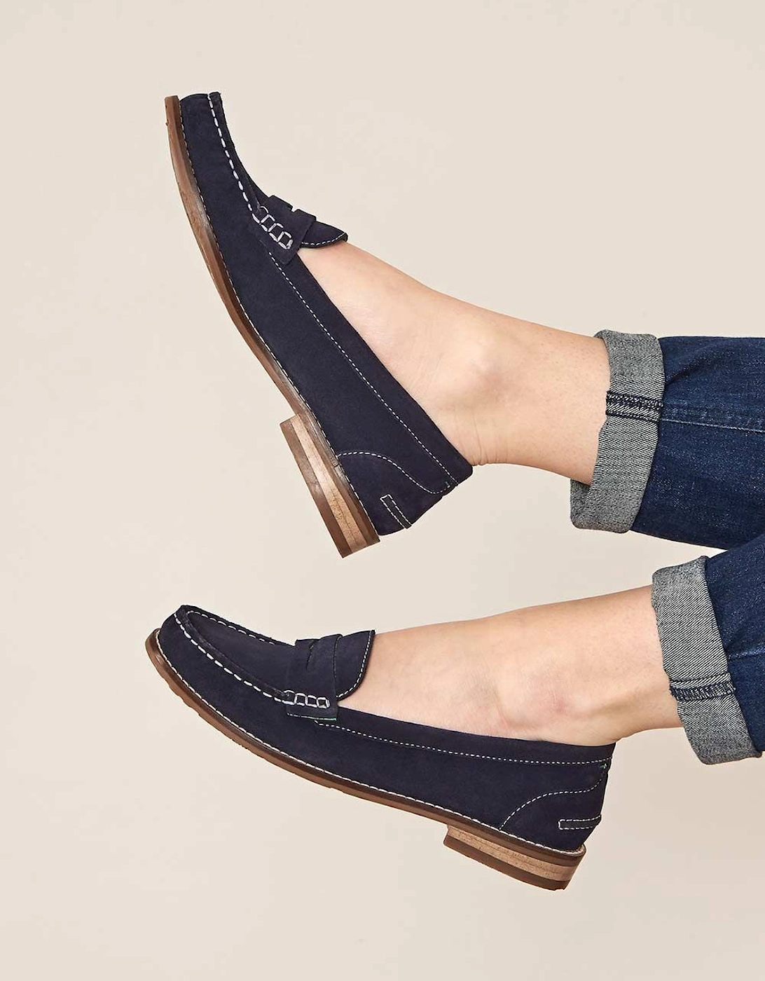 'Petrel Suede' Ladies Suede Loafers, 2 of 1