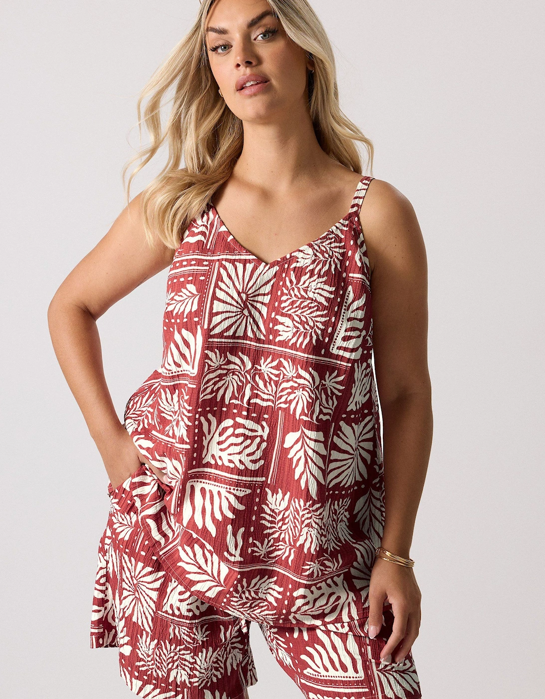 Leaf Print Cami Top, 2 of 1