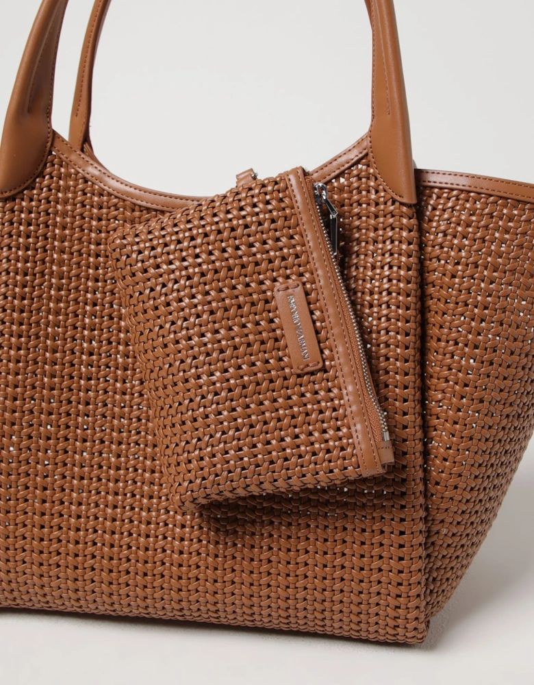 Woven Leather Tote Bag