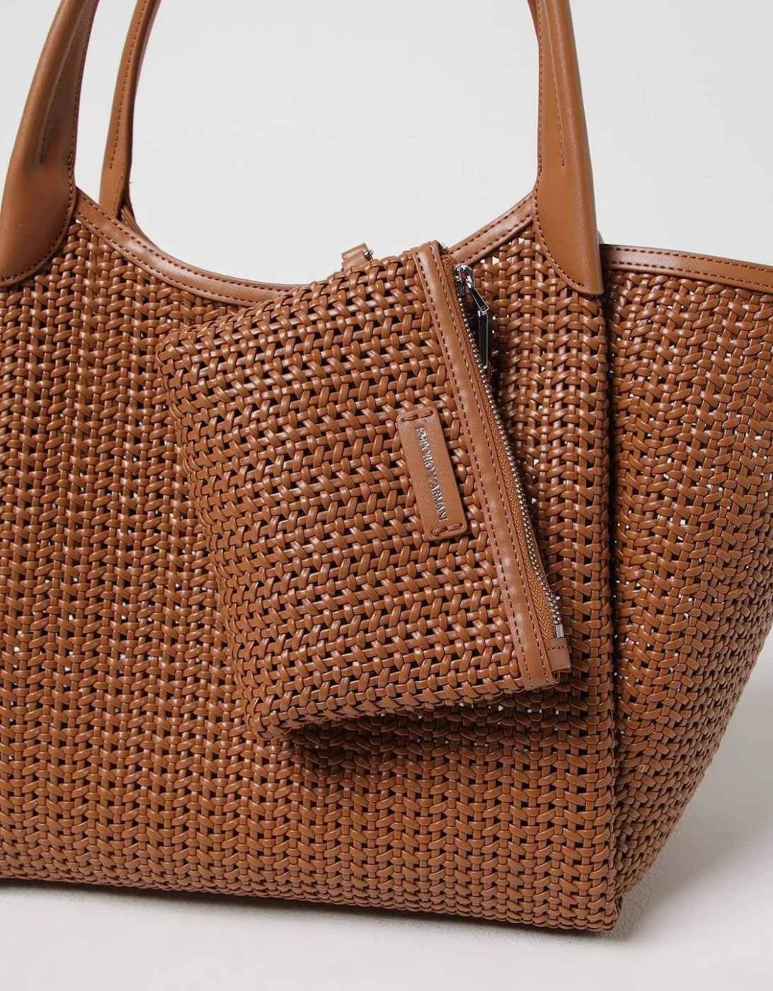 Woven Leather Tote Bag