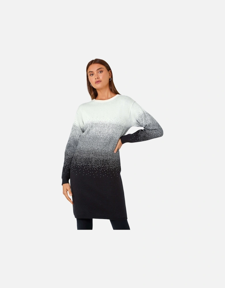 Ombre Knitted Jumper Dress