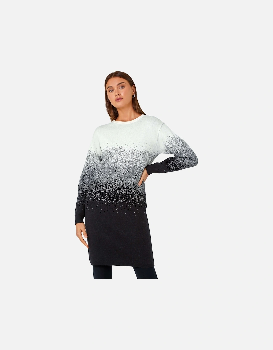 Ombre Knitted Jumper Dress, 2 of 1