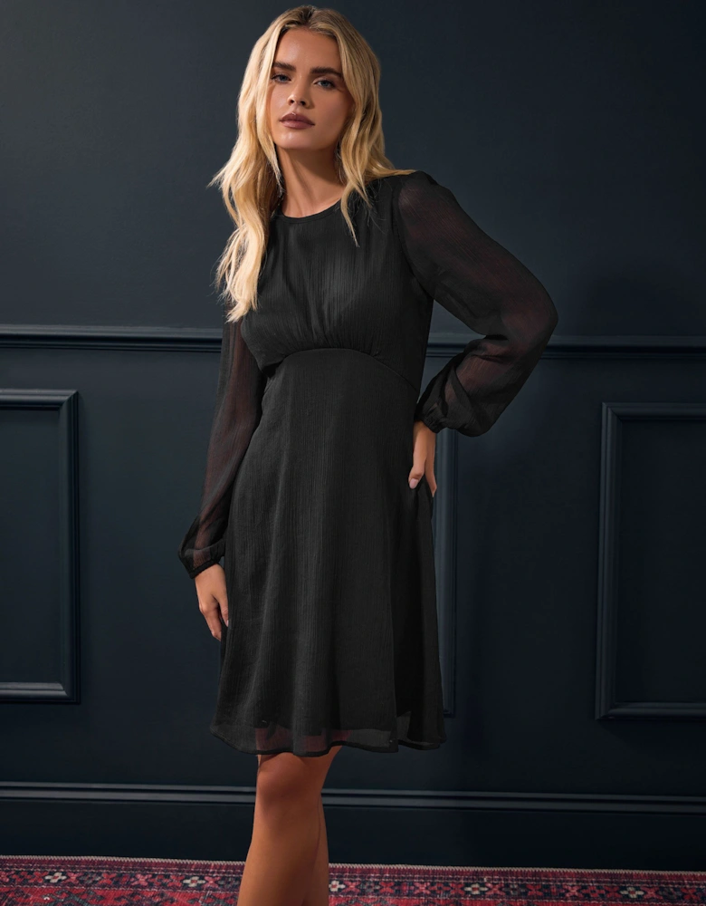 Petite Chiffon Midi Dress