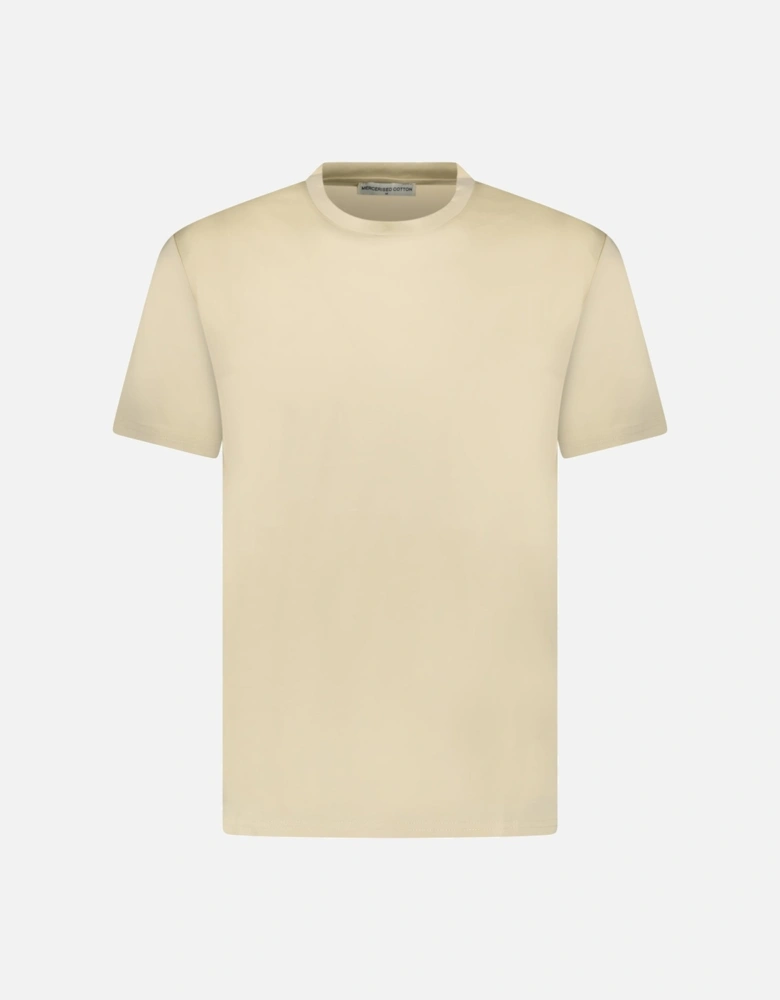 Mercerized Cotton T-Shirt Yellow