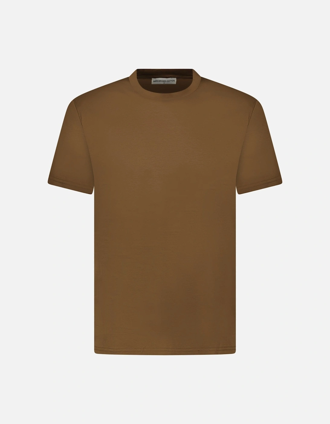 Mercerized Cotton T-Shirt Brown, 4 of 3